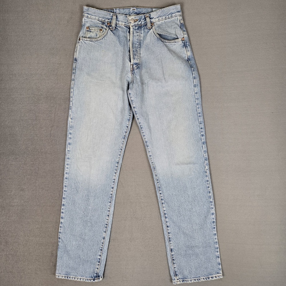 BIG STAR Vintage Jeans Womens 32 Denim Mosquito Light Wash Button Up Western